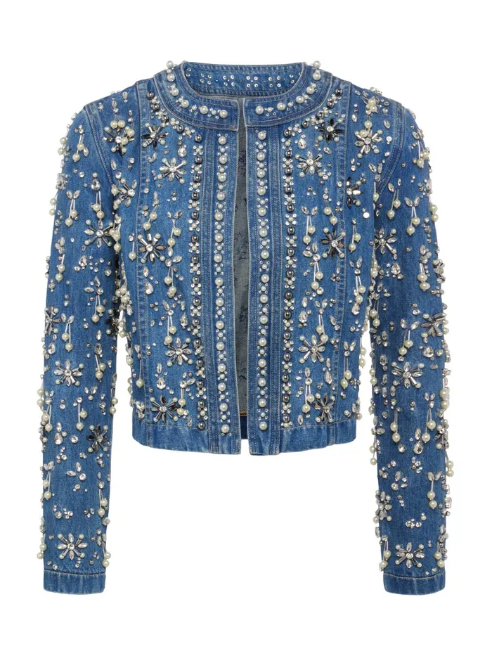 L039Agence Denim Jackets Women Belvie Pearl Jacket Provo L039Agence Denim Jackets Women Belvie Pearl Jacket Provo
