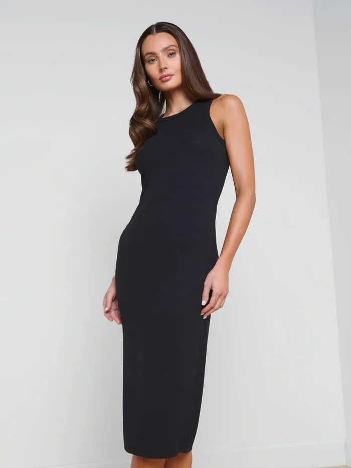 L039Agence Dresses and Jumpsuits Women Nura Sleeveless Midi Dress Black L039Agence Dresses and Jumpsuits Women Nura Sleeveless Midi Dress Black