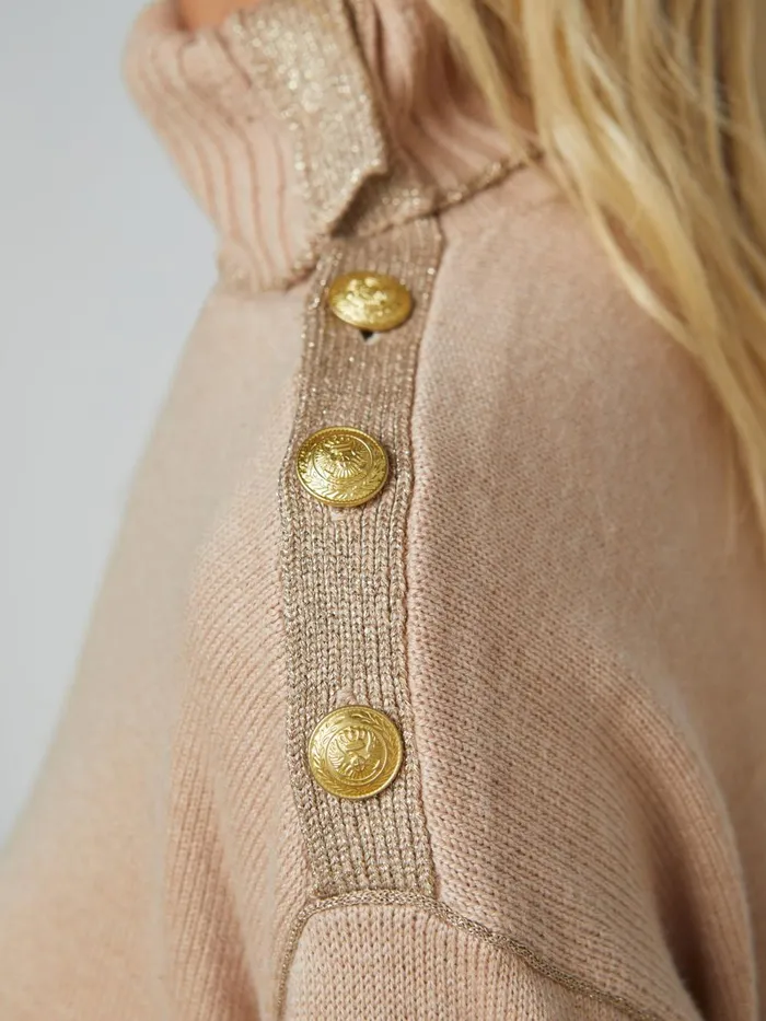 L039Agence Knitwear Women Apple Turtleneck Oatmealgold