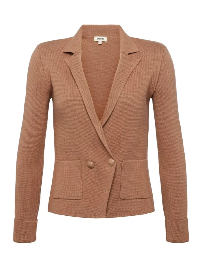 L039Agence Knitwear Women Sofia Knit Blazer Ginger Snap L039Agence Knitwear Women Sofia Knit Blazer Ginger Snap