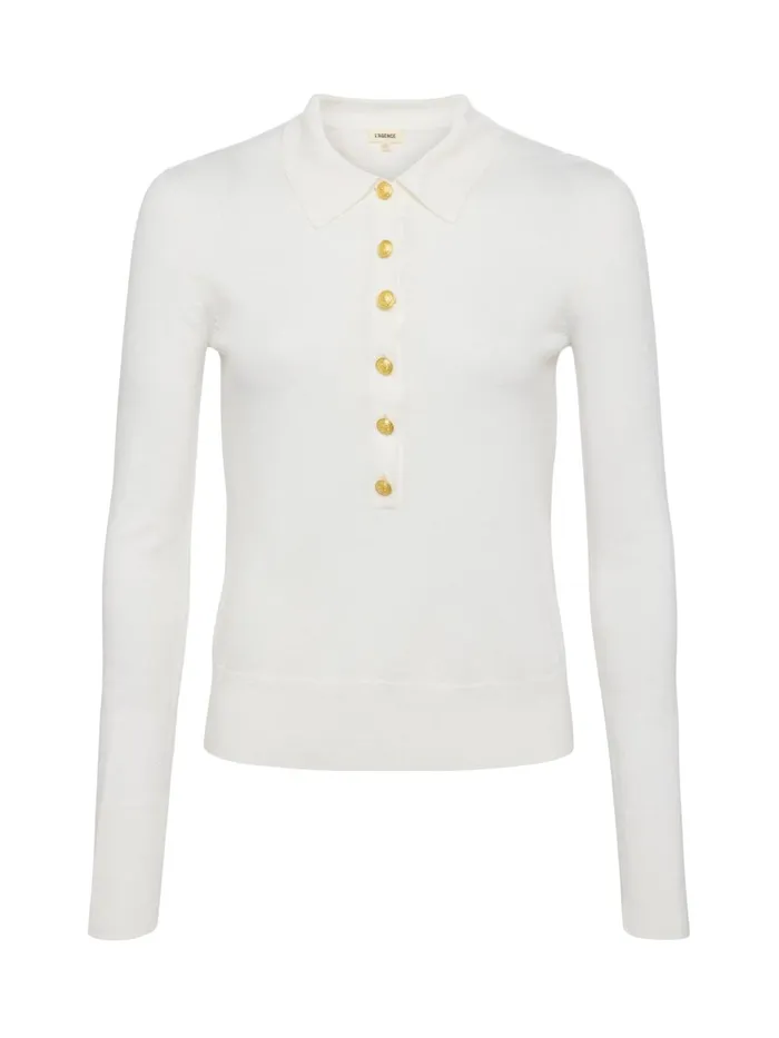 L039Agence Knitwear Women Sterling Sweater Whitegold L039Agence Knitwear Women Sterling Sweater Whitegold