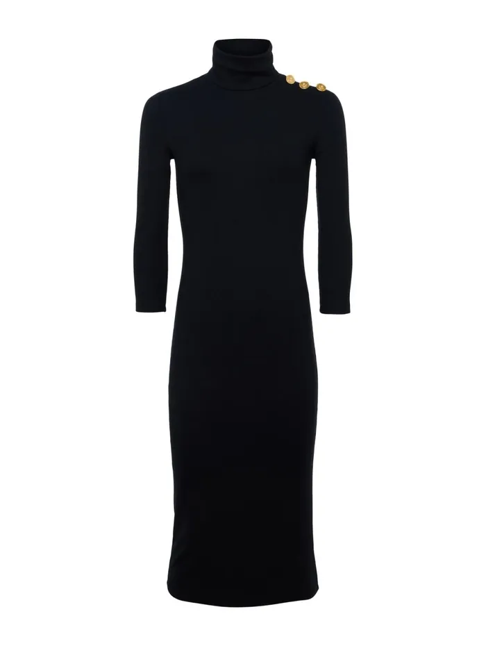 L039Agence Knitwear Women Voletta Turtleneck Knit Dress Black L039Agence Knitwear Women Voletta Turtleneck Knit Dress Black