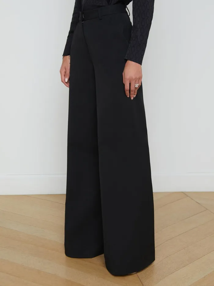 L039Agence Pants Women Pilar WideLeg Pant Classic Black L039Agence Pants Women Pilar WideLeg Pant Classic Black