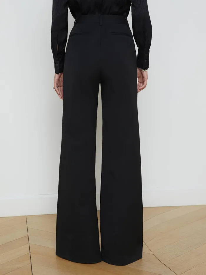 L039Agence Pants Women Pilar WideLeg Pant Classic Black L039Agence Pants Women Pilar WideLeg Pant Classic Black