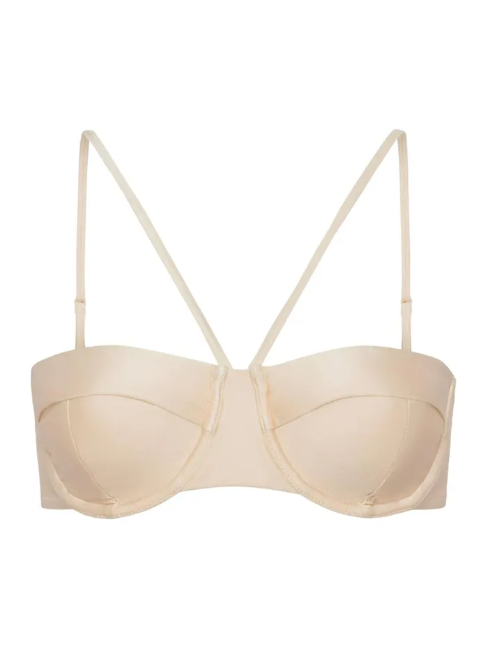 L039Agence Swimwear Women Alexandria Bikini Top Champagne