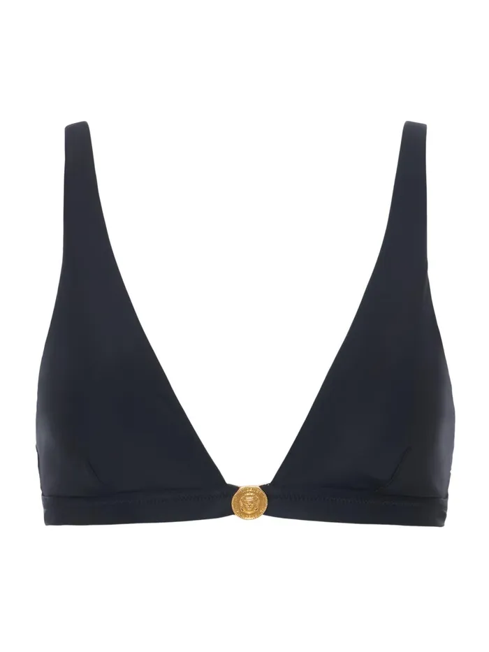 L039Agence Swimwear Women Lexie Bikini Top Blackgold Coin