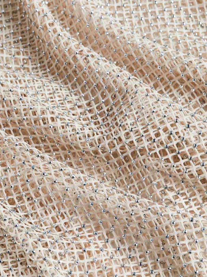 L039Agence Swimwear Women Maribel Mesh Pareo Champagne