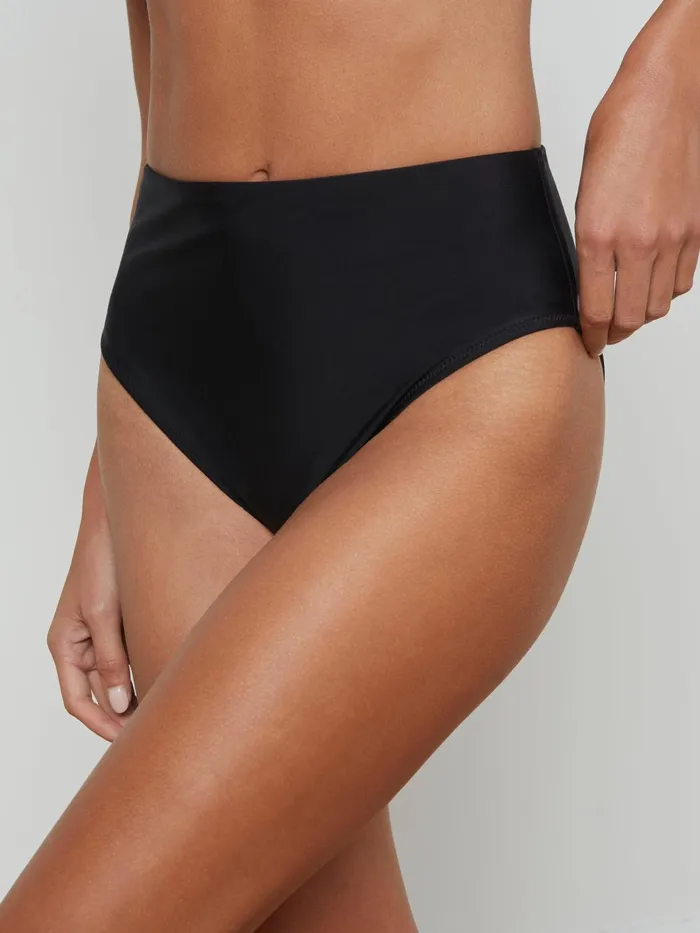 L039Agence Swimwear Women Vanessa HighWaisted Bikini Bottom Black