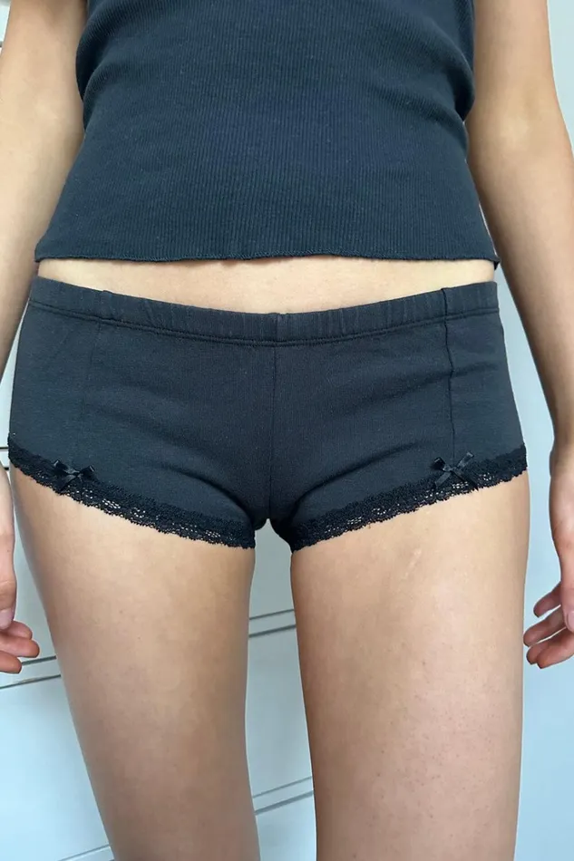 Lace Hipster Underwear Black Women Brandy Melville Intimates