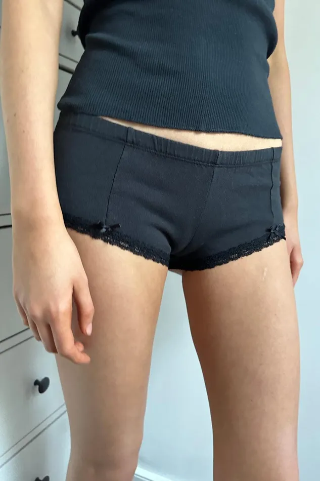 Lace Hipster Underwear Black Women Brandy Melville Intimates