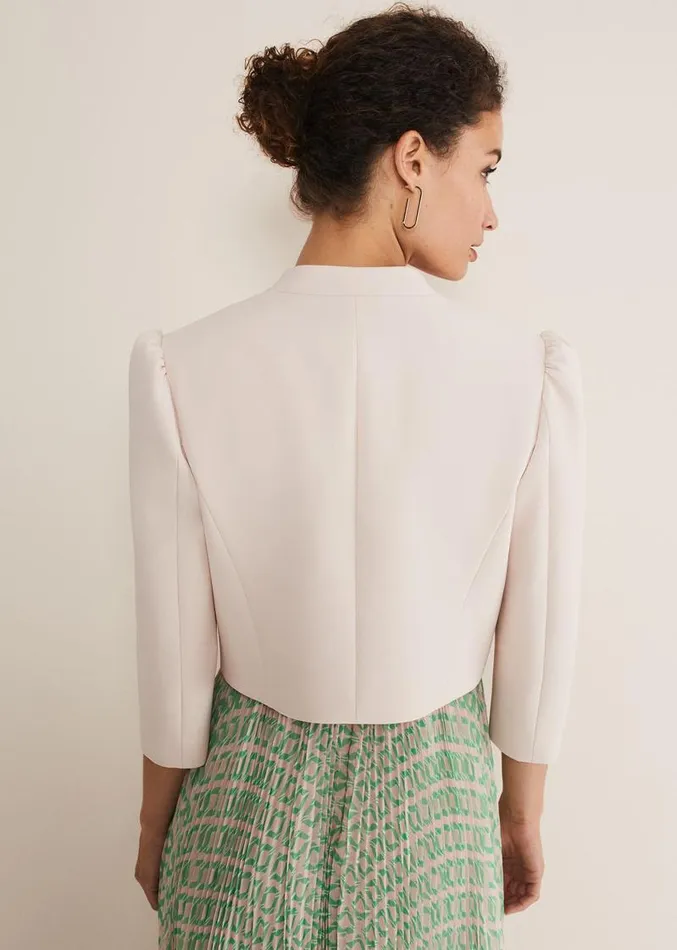 Leanna Cropped Jacket Cameo Women Phase Eight Jackets