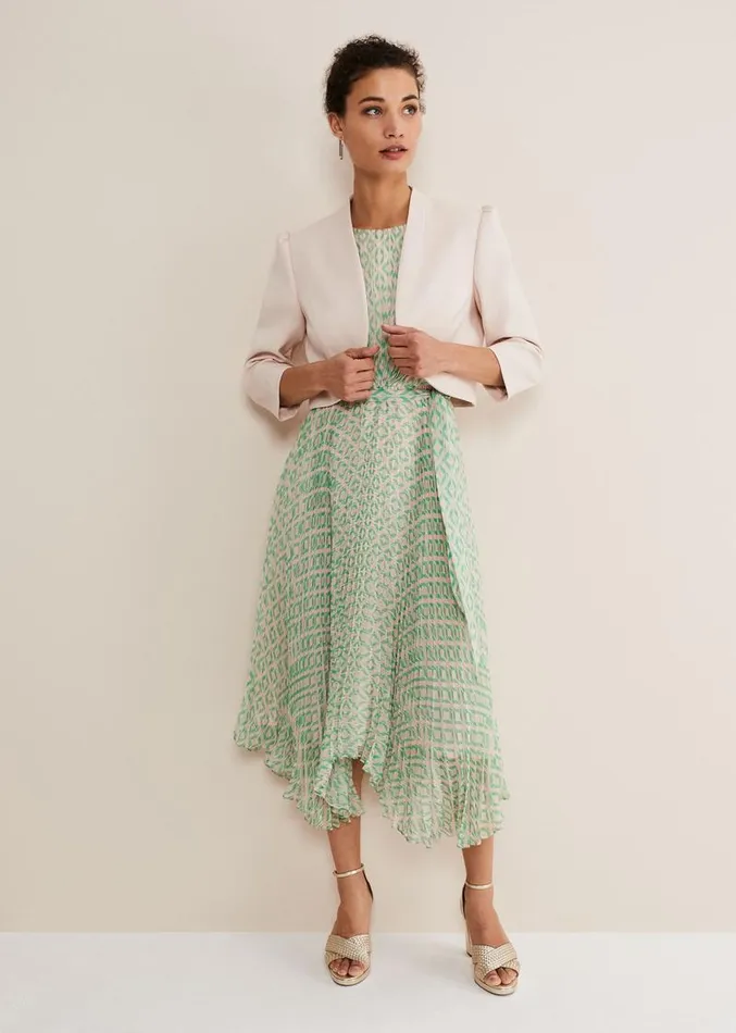 Leanna Cropped Jacket Cameo Women Phase Eight Jackets