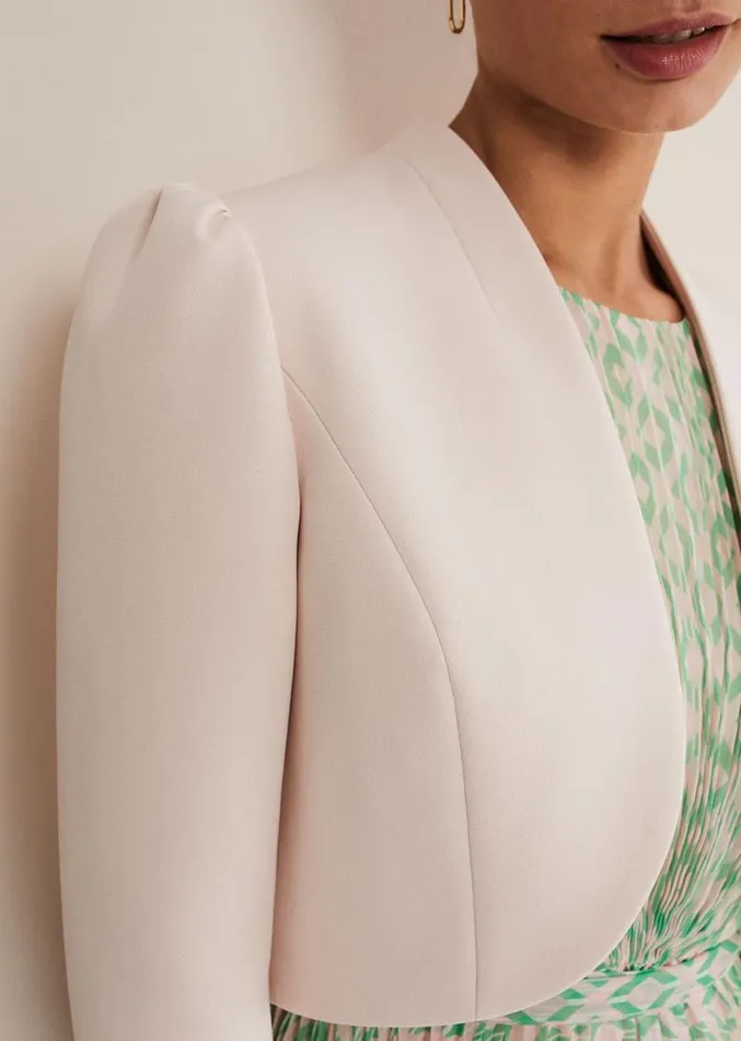 Leanna Cropped Jacket Cameo Women Phase Eight Jackets