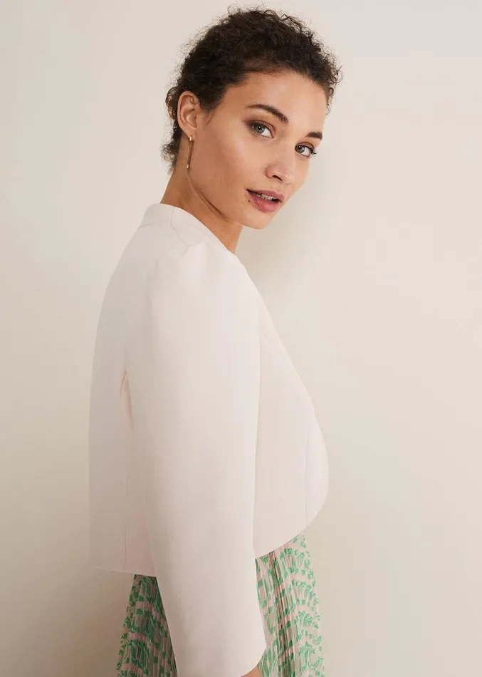 Leanna Cropped Jacket Cameo Women Phase Eight Jackets