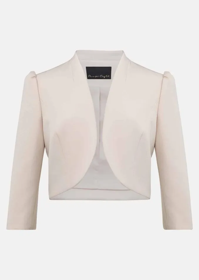Leanna Cropped Jacket Cameo Women Phase Eight Jackets