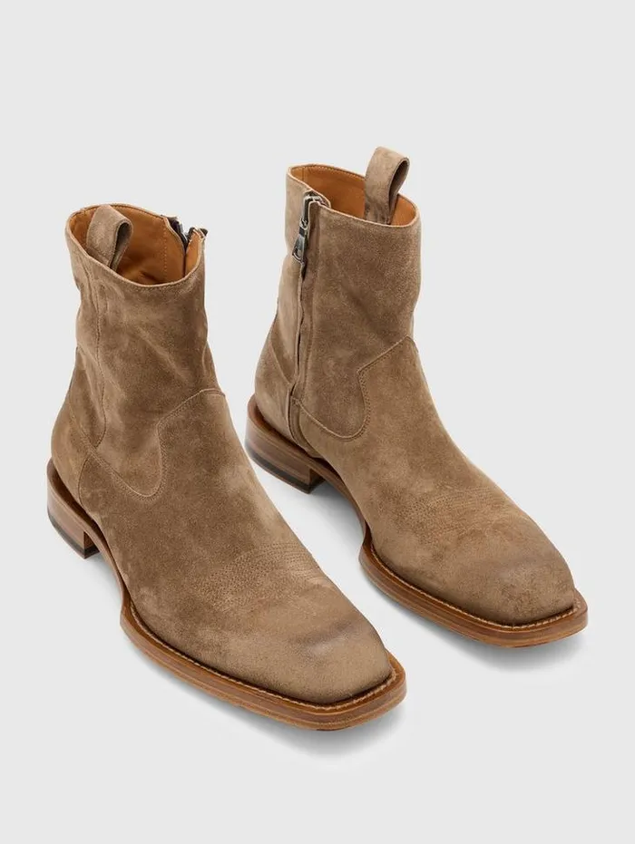 Leather Boots Men John Varvatos BROOME BOOT Rye
