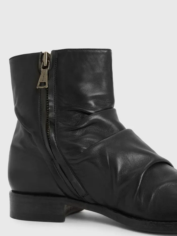 Leather Boots Men John Varvatos MORRISON SHARPEI BOOT Black
