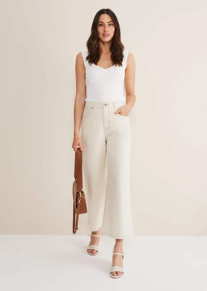 Leather Plait Strap Wedge Shoe Ivory Women Phase Eight Heels