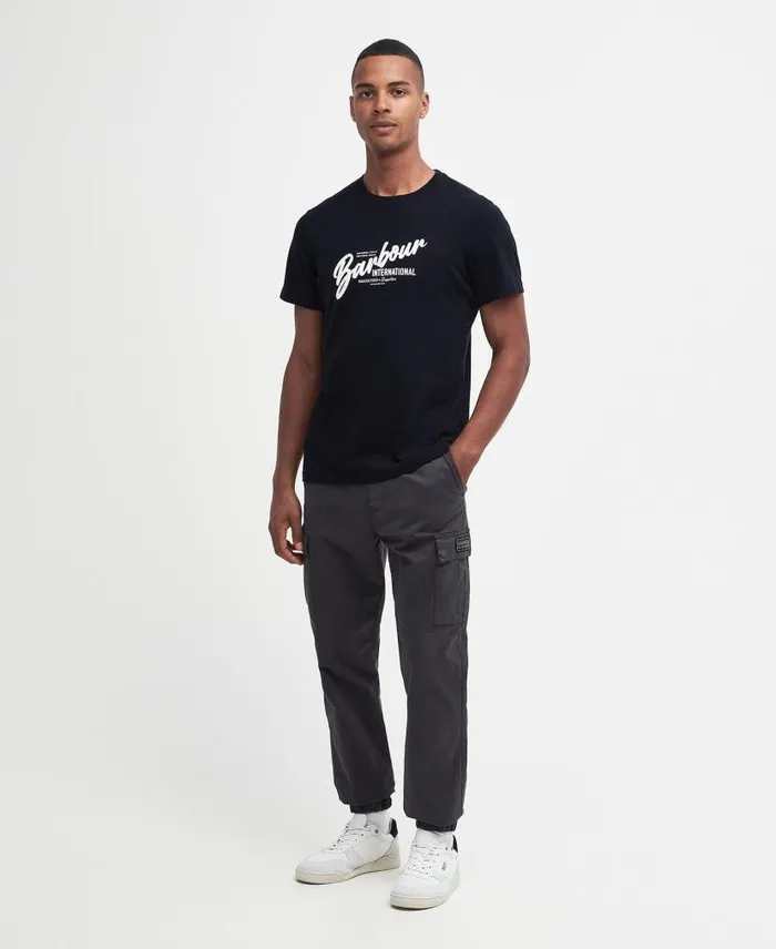 Level TShirt Washed Cobalt Men Barbour TShirts