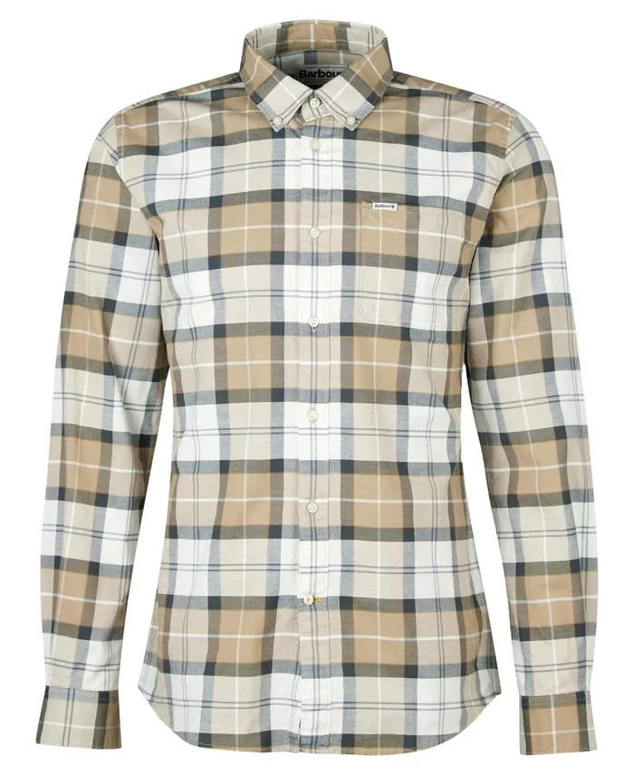 Lewis Tailored Shirt Berwick Blue Tartan Men Barbour Shirts