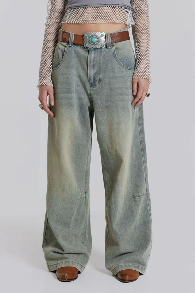 Light Wash Colossus Jeans Blue Women Jaded London Jeans