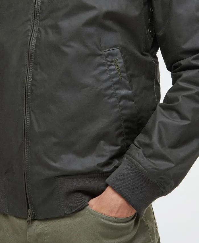 Lightweight Royston Waxed Jacket Black Men Barbour Waxed Jackets