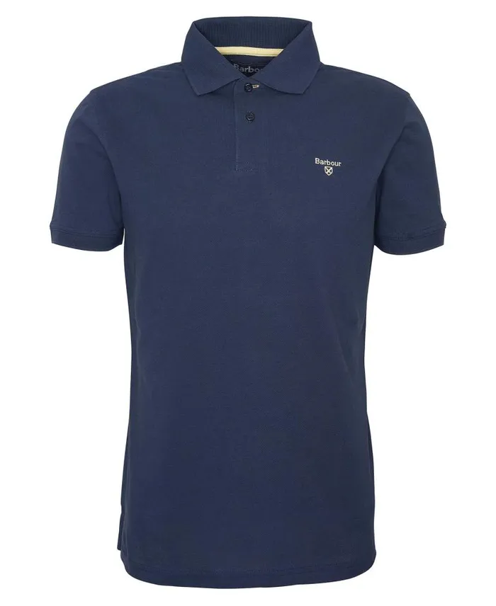 Lightweight Sports Polo Shirt Classic White Men Barbour Polo Shirts