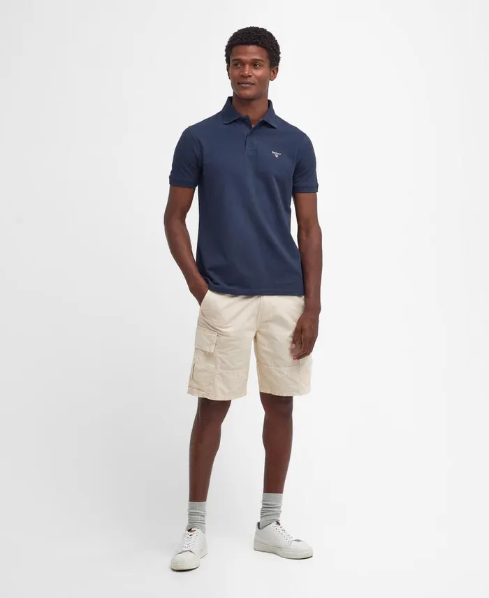 Lightweight Sports Polo Shirt Classic White Men Barbour Polo Shirts
