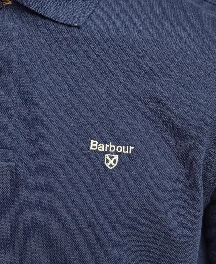 Lightweight Sports Polo Shirt Classic White Men Barbour Polo Shirts