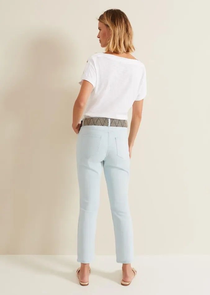 Lindsey Cropped Straight Leg Jeans Blue Women Phase Eight Jeans