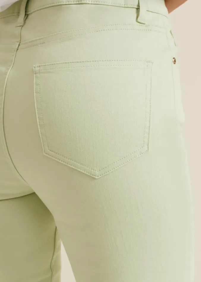 Lindsey Cropped Straight Leg Jeans Green Women Phase Eight Jeans