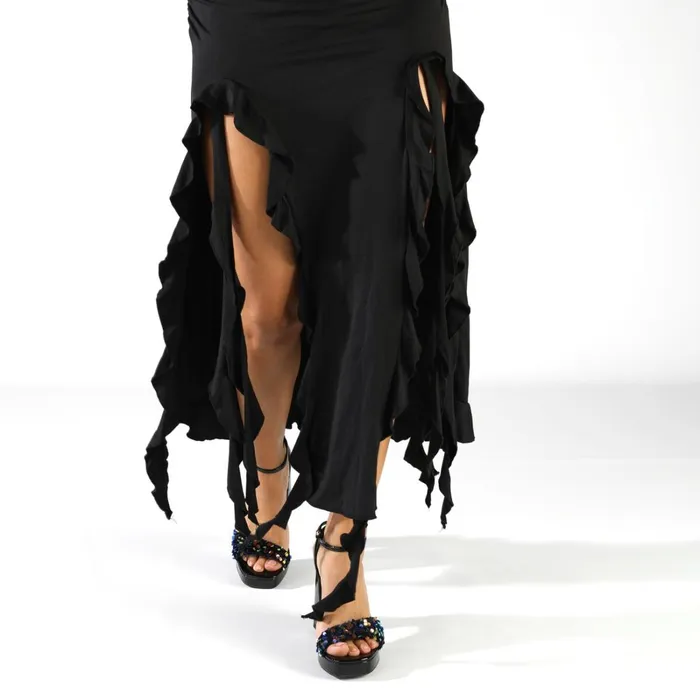 Liza Disco Black Buffalo Heels Liza Disco Black Buffalo Heels