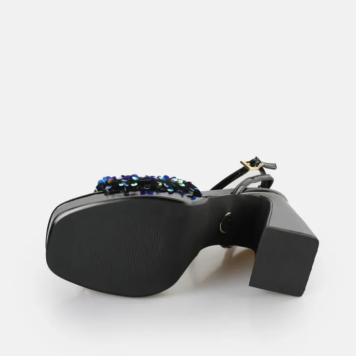 Liza Disco Black Buffalo Heels Liza Disco Black Buffalo Heels