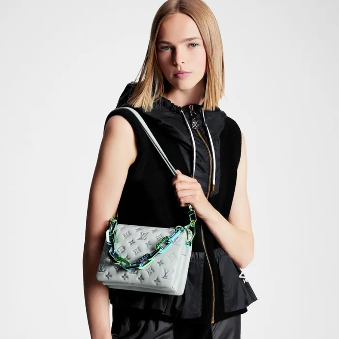 Louis Vuitton Coussin Bag Louis Vuitton M23617 LV SKI Coussin BB Gray 8211 Louis Vuitton Handbag Store 8211 Women