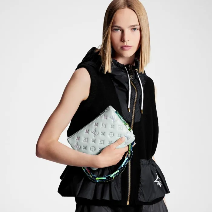 Louis Vuitton Coussin Bag Louis Vuitton M23617 LV SKI Coussin BB Gray 8211 Louis Vuitton Handbag Store 8211 Women