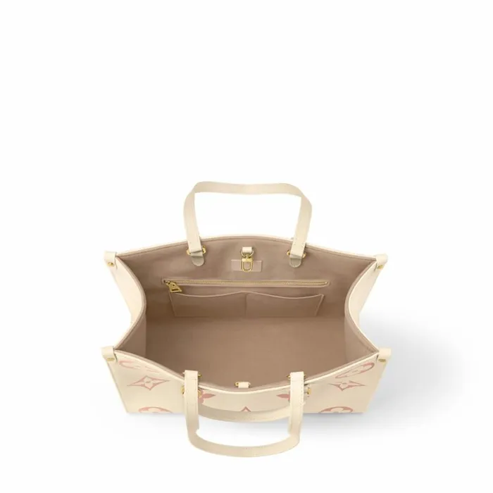 Louis Vuitton Onthego Bag Louis Vuitton OnTheGo MM M21575 Crme Rose Trianon 8211 Louis Vuitton Handbag Store 8211 Women
