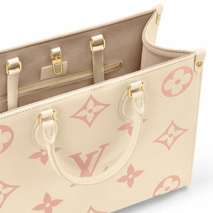 Louis Vuitton Onthego Bag Louis Vuitton OnTheGo MM M21575 Crme Rose Trianon 8211 Louis Vuitton Handbag Store 8211 Women