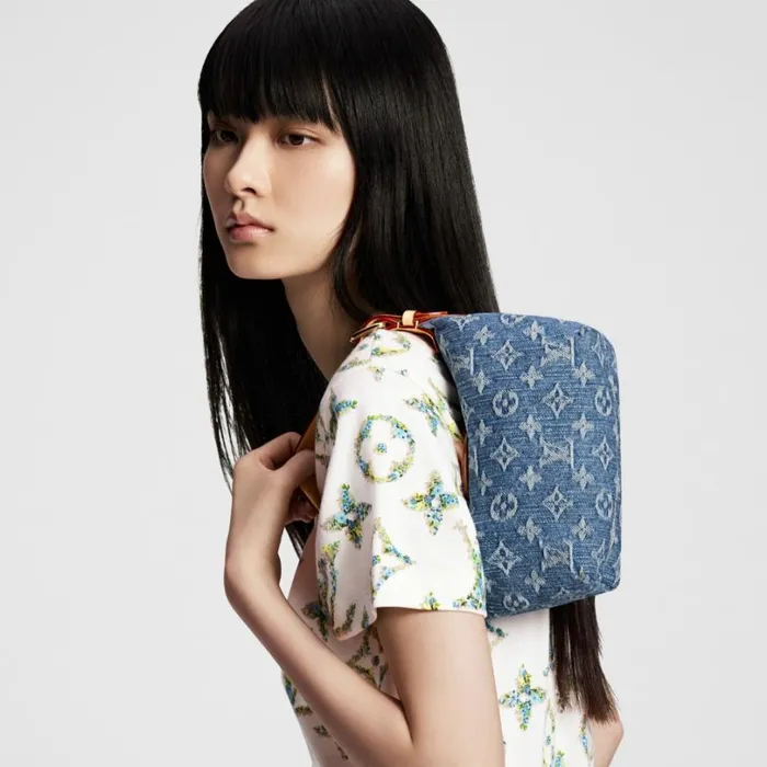 Louis Vuitton Shoulder and Totes Louis Vuitton M82949 Hills Pochette Denim Blue 8211 Louis Vuitton Handbag Store 8211 Women