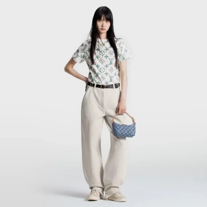 Louis Vuitton Shoulder and Totes Louis Vuitton M82949 Hills Pochette Denim Blue 8211 Louis Vuitton Handbag Store 8211 Women