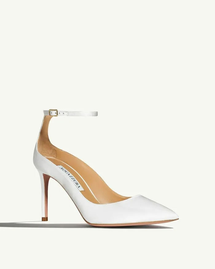 Love Affair Pump 85 White Women Aquazzura Bridal
