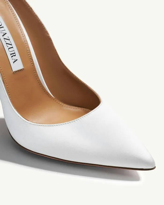 Love Affair Pump 85 White Women Aquazzura Bridal Love Affair Pump 85 White Women Aquazzura Bridal