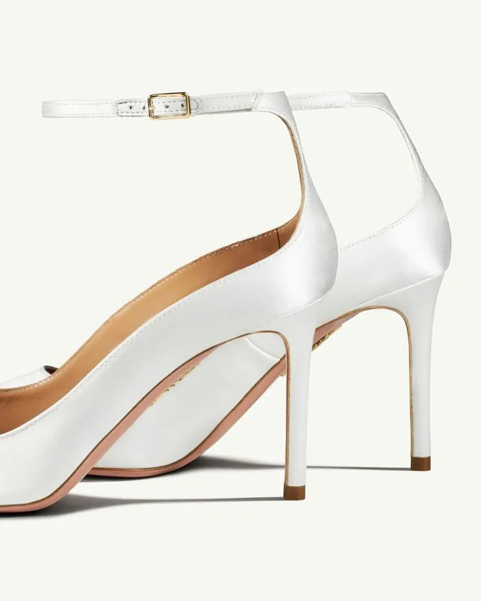 Love Affair Pump 85 White Women Aquazzura Bridal Love Affair Pump 85 White Women Aquazzura Bridal