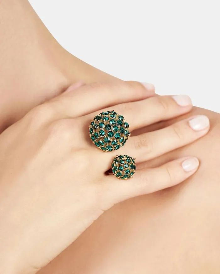 Love Bubbles Ring Green Women Aquazzura Jewelry Love Bubbles Ring Green Women Aquazzura Jewelry