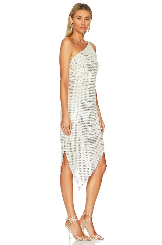 Lovers and Friends Dresses Women Cassie Midi Dress Disco White
