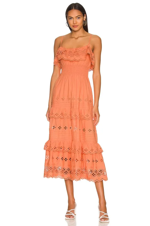 Lovers and Friends Dresses Women Dallas Midi Dress Peach