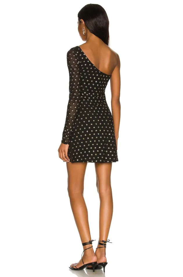 Lovers and Friends Dresses Women Goldie Mini Dress Black and Gold Lovers and Friends Dresses Women Goldie Mini Dress Black and Gold