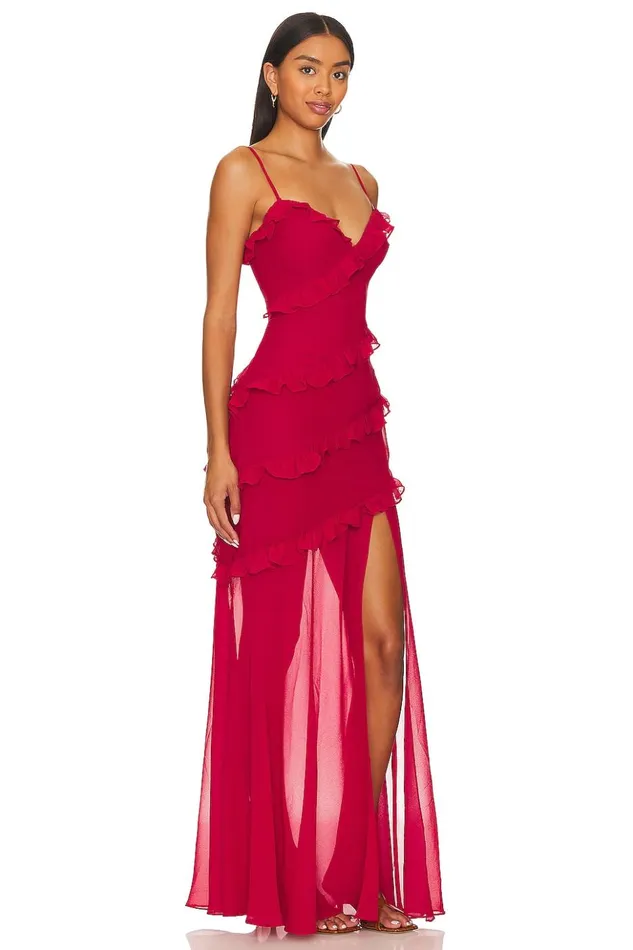 Lovers and Friends Dresses Women Karlie Gown Red Lovers and Friends Dresses Women Karlie Gown Red
