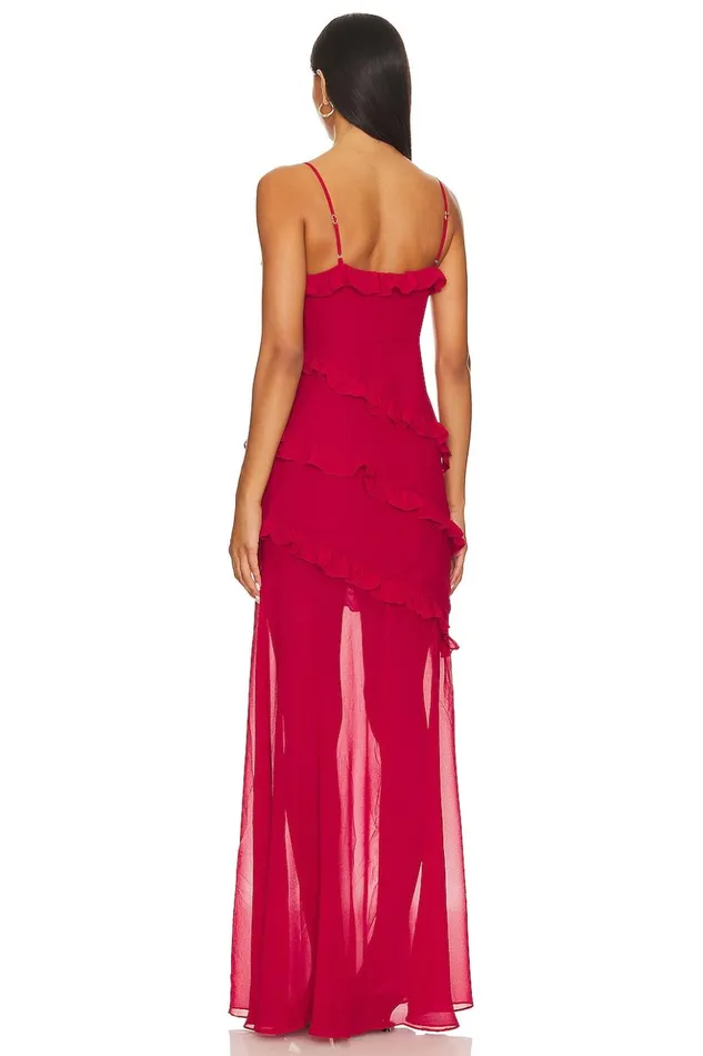 Lovers and Friends Dresses Women Karlie Gown Red Lovers and Friends Dresses Women Karlie Gown Red
