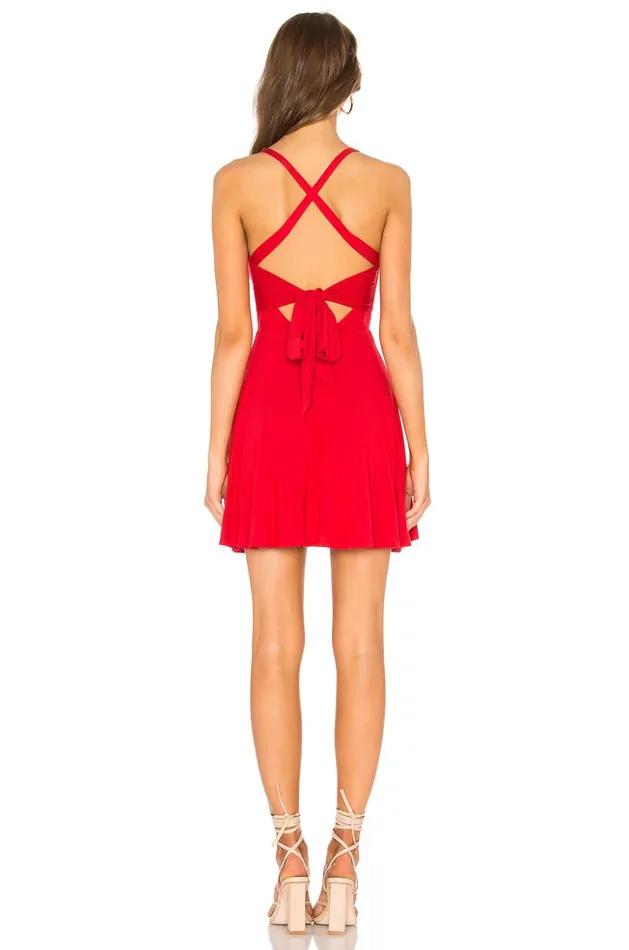 Lovers and Friends Dresses Women Ken Mini Dress Red Lovers and Friends Dresses Women Ken Mini Dress Red