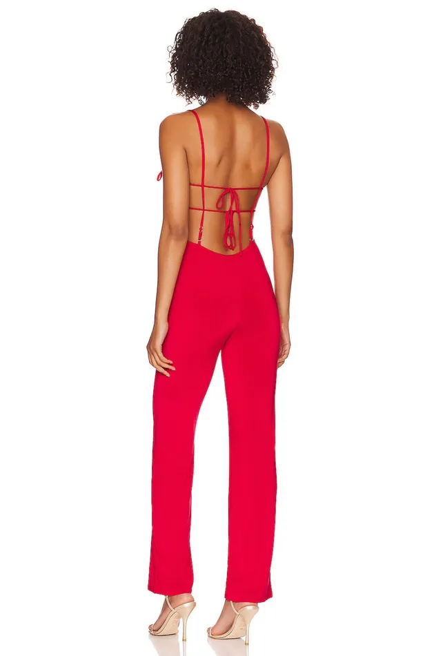 Lovers and Friends Jumpsuits Women Kitty Jumpsuit Lipstick Red Lovers and Friends Jumpsuits Women Kitty Jumpsuit Lipstick Red